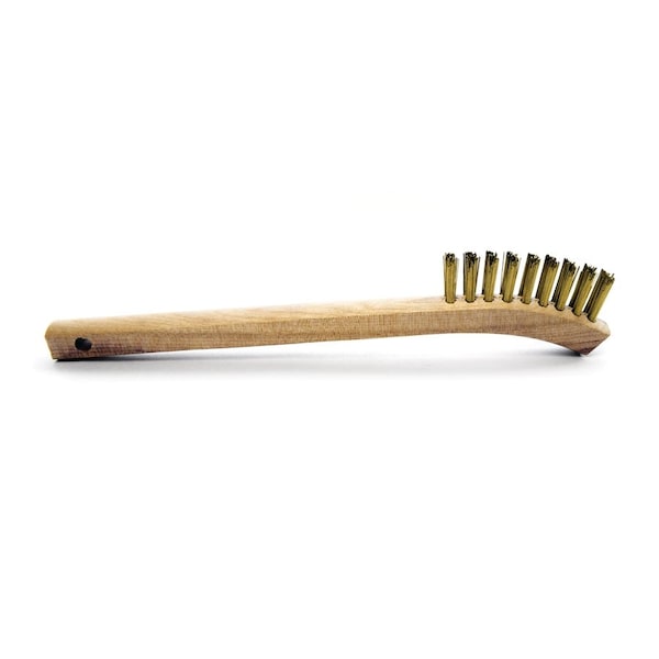 T-Slot Cleaning Brush - 3x11 Row Polypropylene Bristle Hardwood, PK12